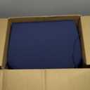 Outdoor Chair Cushions Set of 4, 17 x 16 Inch Patio Chair Cushions for Outdoor Furniture, Water Resistant, Non-Slip Ties (Navy Blue)