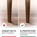 X-PROTECTOR Felt Furniture Pads - 56 PCS 3/4" Floor Protectors for Chair and Furniture Feet - Protect Your Hardwood Floors! (Brown, Round)