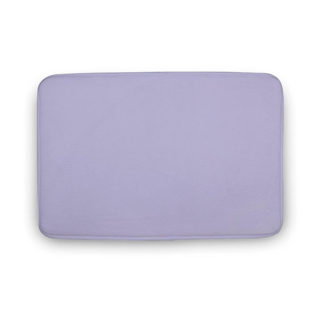 Plain Color Solid Pastel Light Purple Bathroom Rugs Non Slip & Soft Bath Mat Carpets for Bathroom, Entryway & Kitchen 16 x 24inch