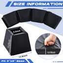 Square Basketball Pole Pads for 5"x5" Base 2" Thick Pole Padding Wrap Heavy Duty Outdoor Waterproof UV-Resistant Basement Basketball Square Base Pads for Player Protection