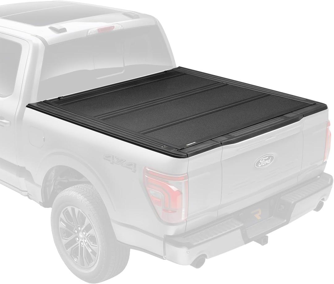 RealTruck UnderCover ArmorFlex Hard Folding Truck Bed Tonneau Cover | AX22030 | Fits 2021 - 2025 Ford F-150 6' 7" Bed (78.9") (Premium Line-X Coating)