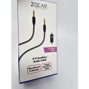 Z Gear 4ft Auxillary Audio cable For 3.5mm Audio