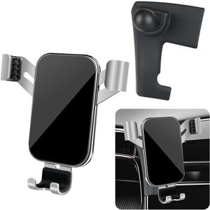 LUNQIN Car Phone Holder for Hyundai Tucson 2022 2023 2024 and Hyundai Santa Cruz 2022-2024 Auto Interior Accessories Best Cell Phones Mount Cellphone Mobile Cradle Charging Navigation GPS Screen Stand