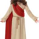 Morph Jesus Costume For Kids - Biblical Robe For Boys, Jesus Disciple Outfit, Religious Dress Up Costume (Small)