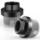 Nuanchu 2 Pcs Hose Inlet Strainer Filter Suction Strainer Garden Screen Garden Hose Pump Inlet Sprayer Filter 3/4 7/8 Thread for Sprayer 390 395 495(Inner Diameter, for UN/UNF Standard 3/4)