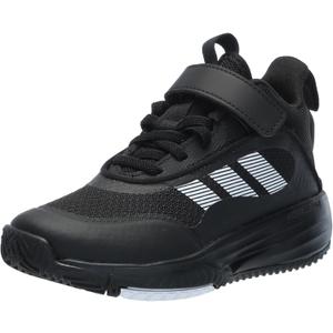 adidas Unisex-Child Own The Game 3.0 Basketball Sneaker (3.5 Big Kid, Black/White/Black)