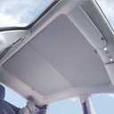 VION Tesla Model Y Roof Sunshade (2024-2020 Model Y) Full Blackout (No Light Transmission), Cooler Cabin, Dual-Layer Fabric with Graphene-Enhanced UV Coating, No Sagging Gray