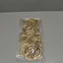 SARLA 2PCS Messy Hair Bun Hair Pieces Wavy Curly Synthetic Updo Fake Scrunchies Ponytail Extension for Women Dirty Blonde