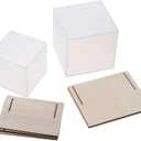 2 Pieces Square Resin Molds,4 Inch,3Inch Large Cube Silicone Molds Transparent Deep Square Casting Molds for DIY Epoxy Casting Craft Making