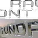 Tailgate Insert Letters Compatible with 2022 2023 2024 Version 3D Raised Emblem Decals with Strong Adhesive (Silver)