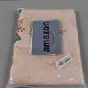 YiHomer Poinsettia Ribbon Engineered Printed Fabric Christmas Tabletop for Xmas Winter Holiday, Christmas Time, Tablecloth, 60 x 102 Rectangle