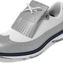adidas Women's Mc Zoysia Spikeless Golf Shoes (8, Silver Metallic/Footwear White/Collegiate Navy)