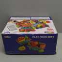 100 Pcs Play Food Set for Kids Kitchen, Pretend Food Toy for Toddlers Age 1-3, Plastics Cutting Fake Food/ Fruit/ Vegetable Accessories with 2 Baskets, Birthday Gifts for 2 3 4 5 Years Old Boys Girls (Blue)