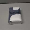 CaliTime Christmas Throw Pillow Covers Decorative 18 X 18 Inches Set of 4 Cozy Fleece Trees Deers Car Snowflakes Cushion Cases for Couch Sofa Bed Living Room Farmhouse Navy Blue