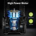 Yeryork 5000 Max Adjustable PSI Pressure Washer,2.5 Max GPM Power Washer with 33 FT Retractable Hose Reel, Stainless Steel Lance, 500ml Foam Cannon, 4-Nozzle Set, Washer for Cars, Fences, Patios