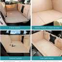 Bark Lover Waterproof Dog Car Seat Cover for Back Seat Heavy Duty Back Seat Extender for Dogs with Hard Bottom, 7-Layer Protection, Non-Slip & Scratchproof, Easy to Install (Beige)