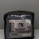 ZNSAYOTX Sectional Couch Covers, Stretch Jacquard Slipcovers with Elastic Bottom for L-Shape Sectional Sofa, 2 Pcs Pet Friendly Modular Sofa Protector (3 Seat Couch + 3 Seat Chaise, Dark Grey)