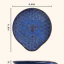 Ceramic Soap Dish, Set of 2 Bar Soap Holder, Shower Soap Dish Soap Saver Tray for Bathroom Kitchen Sink, Stylish and Easy to Clean (Vintage Blue)