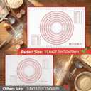 Silicone Baking Mat Non-Slip with Measurements & Conversion Chart, Large 27.5 x 19.7 Inch Baking Mat for Rolling Pin, Dough Kneading, Sourdough Bread Baking Supplies, Kitchen Silicone Mat