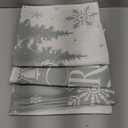 Lanpn 22x22 Grey Christmas Pillow Covers Set of 4, Winter Decorative Pillow Case, Merry Christmas Tree Cushion for Indoor Home Bedroom Sofa Xmas Couch Decor