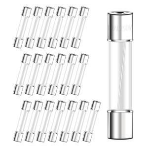 6x30mm 2A 250V Fast Blow Glass Fuses 2 Amp Fuse 250 Volt 0.24x1.18 inch F2AL250V Pack of 20
