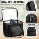 Carrying Bag Compatible with Ninja Crispi Air Fryer FN101GY Portable Outdoor Airfryer Travel Carrier Case Bag with Pocket Waterproof Heat Resistant Carrying Bag for Air Fryer