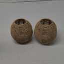 DOITOOL 2Pcs Rattan Pendant Lamp Shade, Rattan Basket Chandelier Lamp Shade, Woven Lampshade for Home Restaurant Cafe Teahouse Decoration, 5.89"W x 5.51"H (Inner Diameter of Hole: 1.6inch）