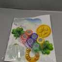 Ceiba Tree St. Patrick's Day Bulletin Board Decoration Classroom Door Banner Decorations Set Shamrock Clover Cutouts with Paper Streamers for Home School Office Front Porch