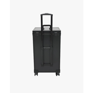 Professional 4-Drawer Rolling Makeup Case - Extra Large, Portable & Durable Cosmetic Train Case for Makeup Artists & Hairstylists with Multiple Compartments