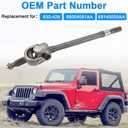 CV Axle Shaft Assembly Compatible with 2007-2018 Jeep Wrangler 2018 Wrangler JK Dana 186 mm Axle Front Axle Shaft Assembly Front Left Driver Side Replacement for 630-429 68004081AA 68145055AA