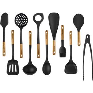 Staub Silicone Cooking Utensils, 11, Black