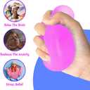 Stress Cube. Fidget Toys for Kids & Adults. Sensory Squeeze Toy- Non-Toxic, BPA-Free & Hypoallergenic - Squishy Cube Anxiety & Stress Reliever for Home, Office & School 2.17in (Purple)