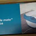 Homedics Bubble Mate Foot Spa, Toe Touch Controlled Foot Bath with Invigorating Bubbles and Splash Proof, Raised Massage Nodes and Removable Pumice Stone