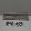 IBosins Wall Mounted Coat Rack, 2 Pack Metal Wood Coat Rack with 8 Black Rustic Hooks for Scarf, Bag, Towel, Key, Cap, Cup, Hat