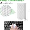 2 x Magic Eraser Sponges 60 Pack, Extra Dense (2X Density), Heavy Duty Cleaning Sponges for Kitchen, Bathroom, Wall, Melamine Foam Pads for Tough Stains, No Scratching
