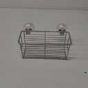 iDESIGN Classico Bathroom Shower Suction Caddy Basket for Shampoo Conditioner Soap Silver