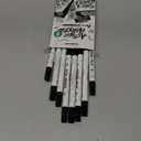 TRANSON 8 Pack Black Brush and Fine Dual-tip Acrylic Paint Marker for DIY Glass Canvas Wood Leather Ceramic Rock Painting