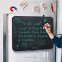 ROYALITA 20-Inch LCD Writing Tablet for Kids & Adults, Large Rechargeable Writing Board Note Board for Fridge, Built-in Magnets & Instant Erase, Dry-Erase & Sticky Note Alternative for Home & Office (Black)