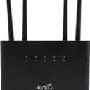 4G LTE Router, 300Mbps 4 High Gain Antenna Mobile Hotspot Router with SIM Card Slot for Home Office Use (US Plug)