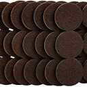 SoftTouch 60Pack Heavy Duty 1.5" Felt Furniture Pads – Self-Adhesive Floor Protectors for Hardwood, Tile, Laminate – Scratch & Noise Reduction for Chairs, Tables, Couches – Brown