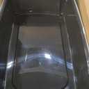 IRIS USA XX-Large High Sided Cat Litter Box, Scatter Shield, Black