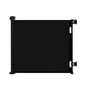 Retractable Baby Gate for Stairs & Doorways, 55" Wide x 33.6" Tall Easy Installation Mesh Dog Gate for Indoor & Outdoor Use,Pet and Dog Safety Gate for Hallways(Black)