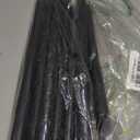 10 Pack 1/2 Inches x 12 Inches Black Malleable Steel Nipples Fitting, DIY Steampunk Industrial Vintage Style.