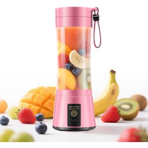 Cordless Portable Personal Size Blender - Mini Blender Make Smoothies and Shakes, 380Ml BPA Free Travel Cup, Powerful Blending Suit in Office/Home/Gym, Mother's Day