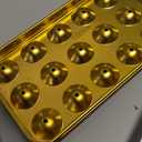 Stainless Steel Ice Cube Trays, 4 Pack with 72 Round Ice Cube Slots - Easy Release, Plastic-Free, Zero Waste