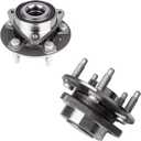 KUSATEC 513288 Front/Rear Wheel Bearing and Hub Assembly 2pcs Compatible with for Chevy Impala Malibu Equinox, GMC Terrain 2010-2017, for Buick Allure LaCrosse Regal, Saab 9-5 2010 2011, 5 Lug w/ABS