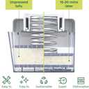 TofuBud Tofu Press - Presser for Firm or Extra Firm Tofu - Dishwasher Safe with Water Drainer - Made from Durable Sustainable Materials - Perfect for Vegan Cooking - Healthy Recipes Cookbook Included