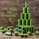 Greener Walker Poop Bags for Dog Waste-540 Bags,Extra Thick Strong 100% Leak Proof Dog Waste Bags (Green)