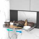 DPZM Expandable Pull Out Cabinet Organizer, Adjustable Width 20.5~37.5" W x 22.7" D, Bottom Mount Under Sink Organizer, Under Sink Organizer, Drawer Organizer Slide Out for Pots Pans