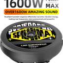 1600W 12" Spare Tire Subwoofer with Built-in Amp, Anti-Theft Hidden Design, 400W RMS Deep Bass Car Subwoofer, Easy Install Powered Subwoofer for Car Audio, Fits 15"/16"/17" Wheels
